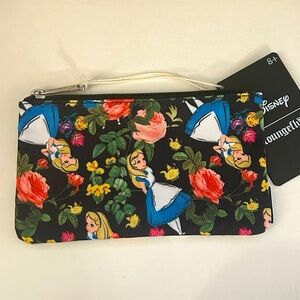 Loungefly Disney Alice in Wonderland Floral Pencil Case/Cosmetic Bag - NWT